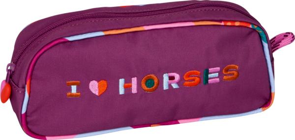 Stifte-Etui - I LOVE HORSES (fuchsia) - Die Spiegelburg